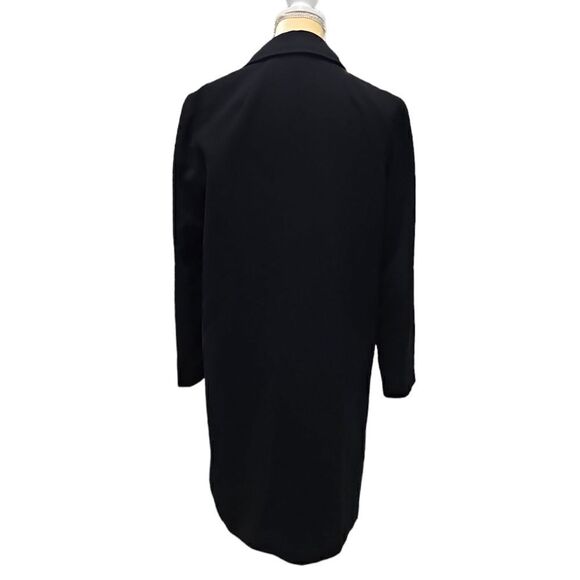 Tahari Double Breasted Dress Jacket Trench Coat,‎ Black, Size 8 - Picture 4 of 10
